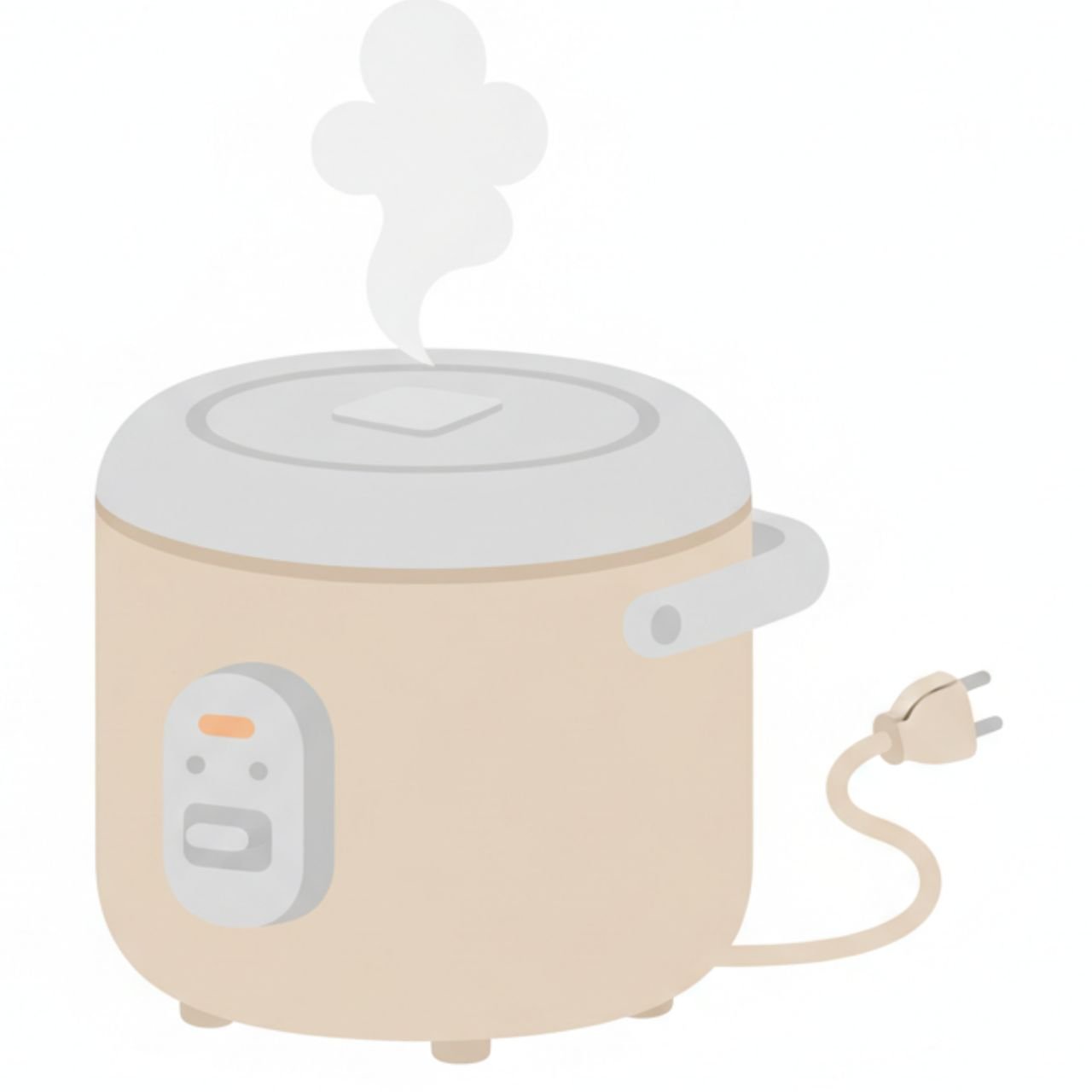 ilustración minimalista de una arrocera de 1 litro