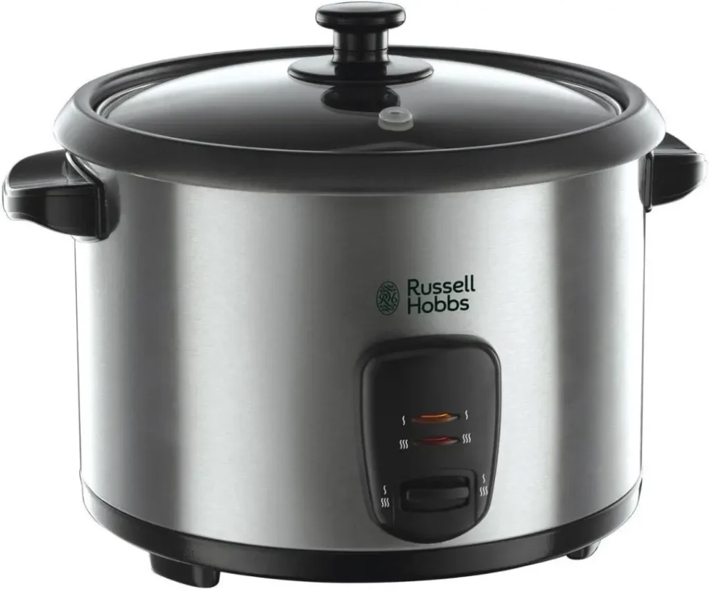 Imagen de una olla arrocera de 1.8 Litros de la marca Russell Hobbs.